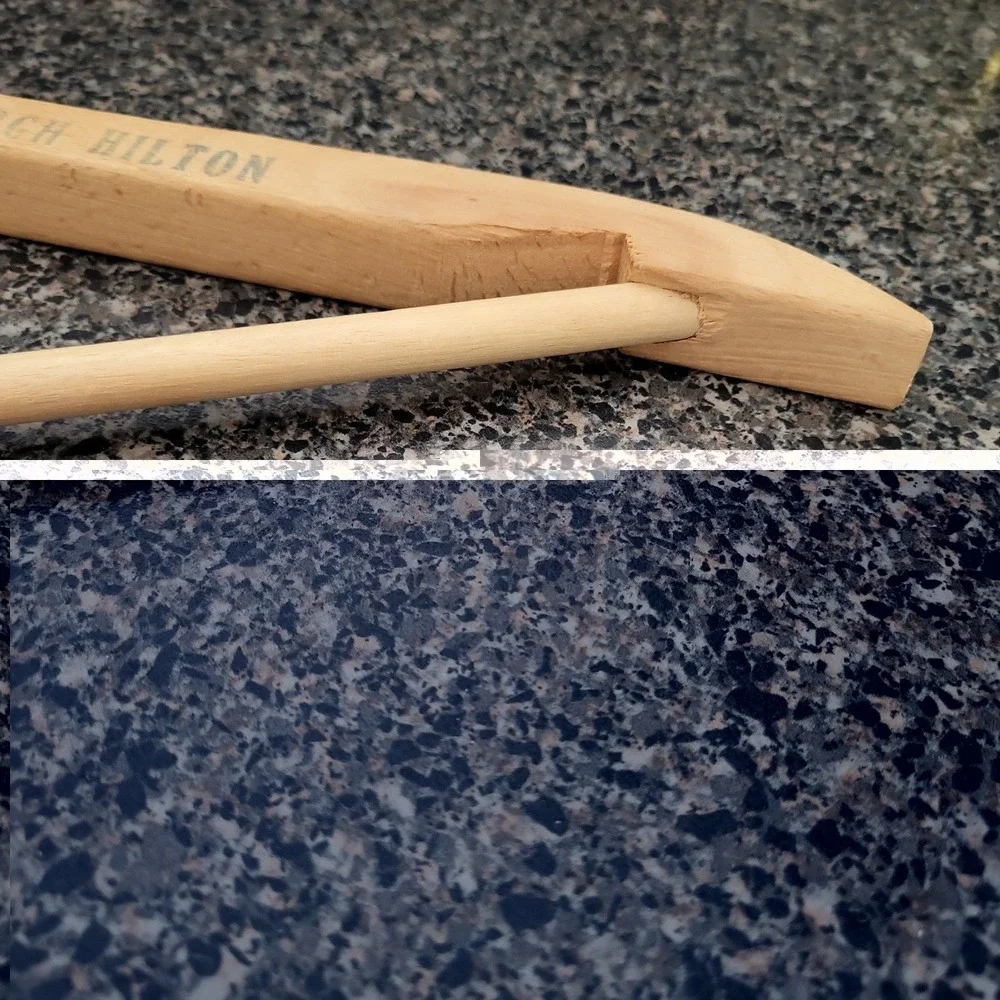 VINTAGE  Pittsburgh Hilton Hotel Clothes Hanger Wooden Unique Advertisement
